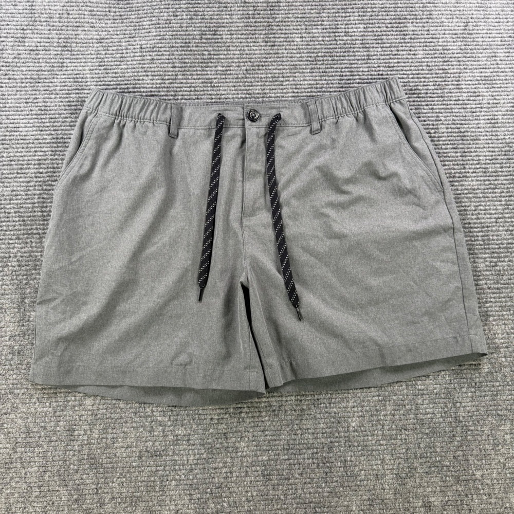 Chubbies Everywear Shorts Mens XXL Grey 6" Inseam Lined Hybrid Casual Athletic